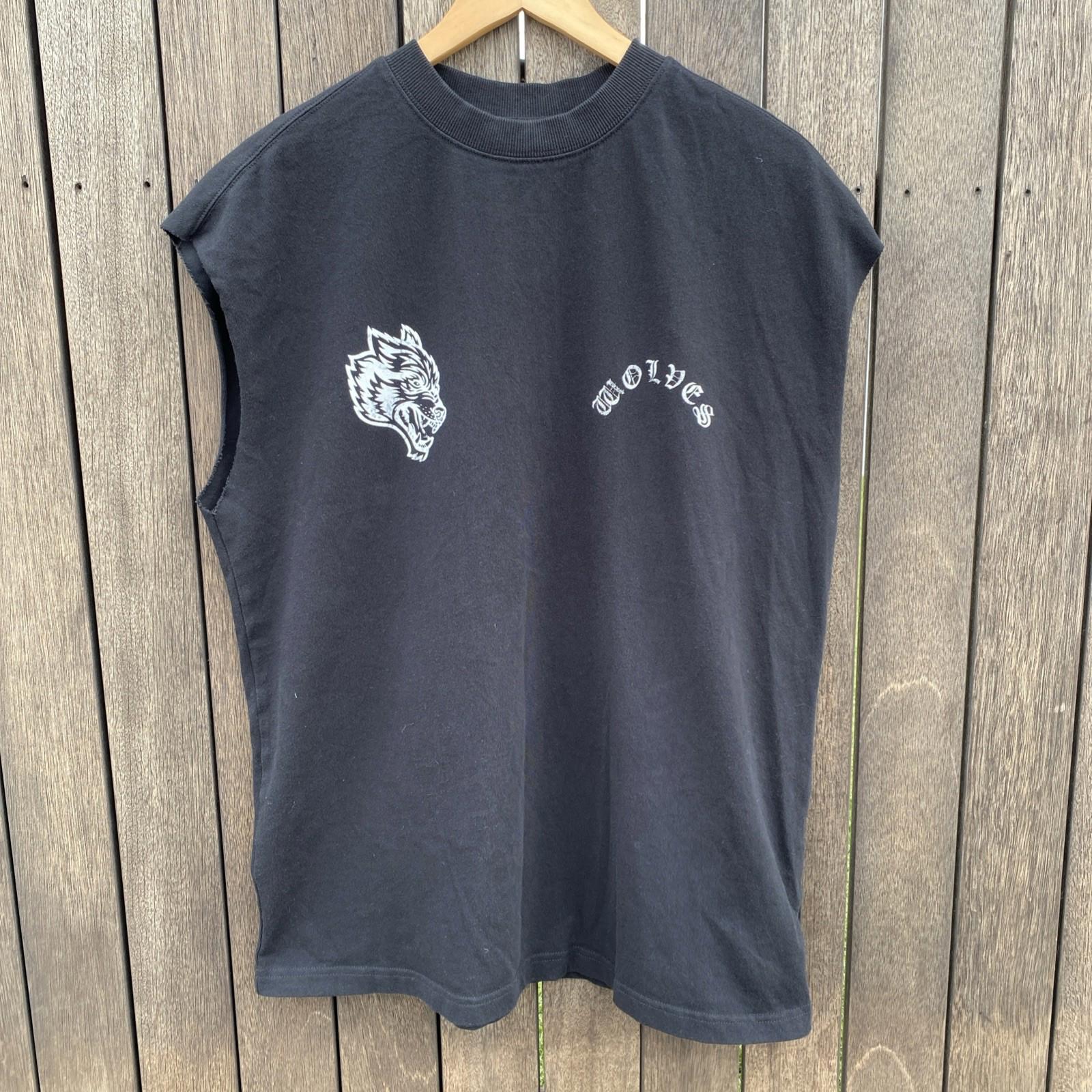 Darc Sport Bushido Blk Metal Cherry Blossom Wolves Forever Muscle Tee M 424/1000