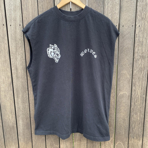 Darc Sport Bushido Blk Metal Cherry Blossom Wolves Forever Muscle Tee M 424/1000