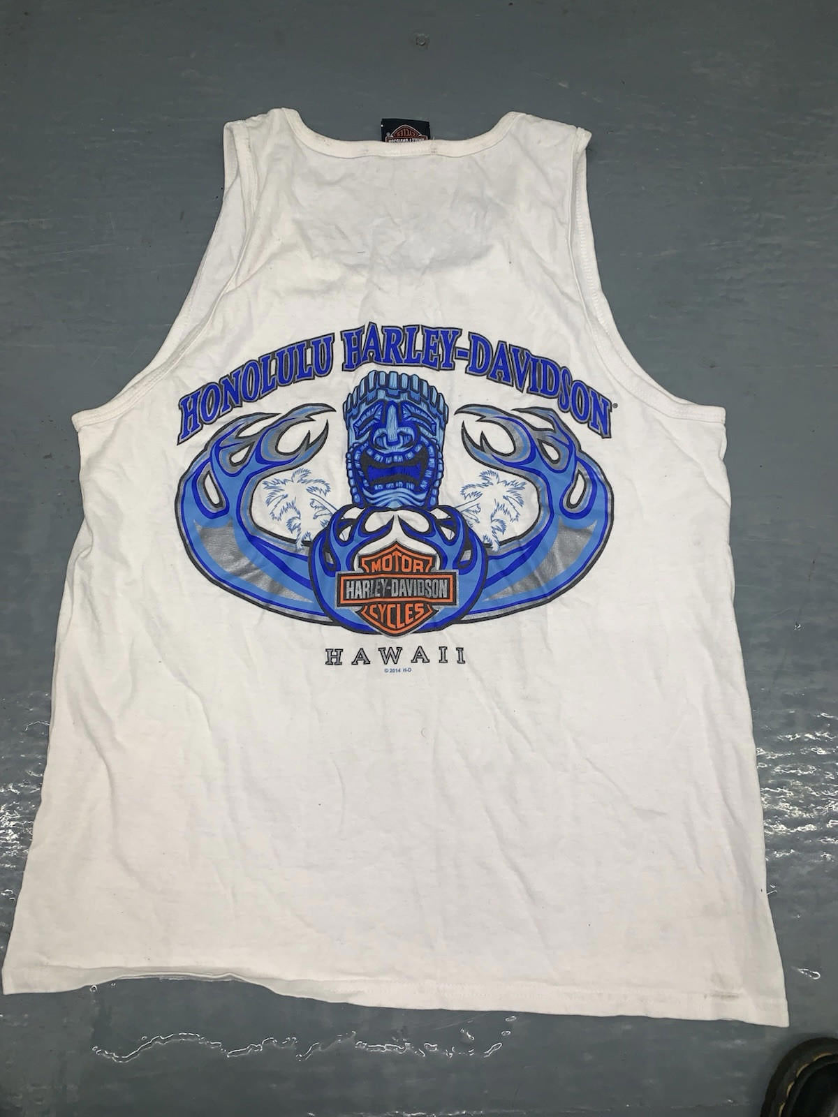 2014 Harley Davidson Honolulu Hawaii Tank Top Size M VTG