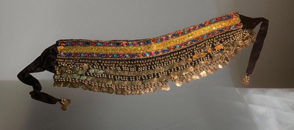 Stunning Egyptian Style Bellydancing coin belt hip scarf