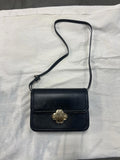 $490. Maje Clover Leather Clutch Crossbody Bag Black Gold