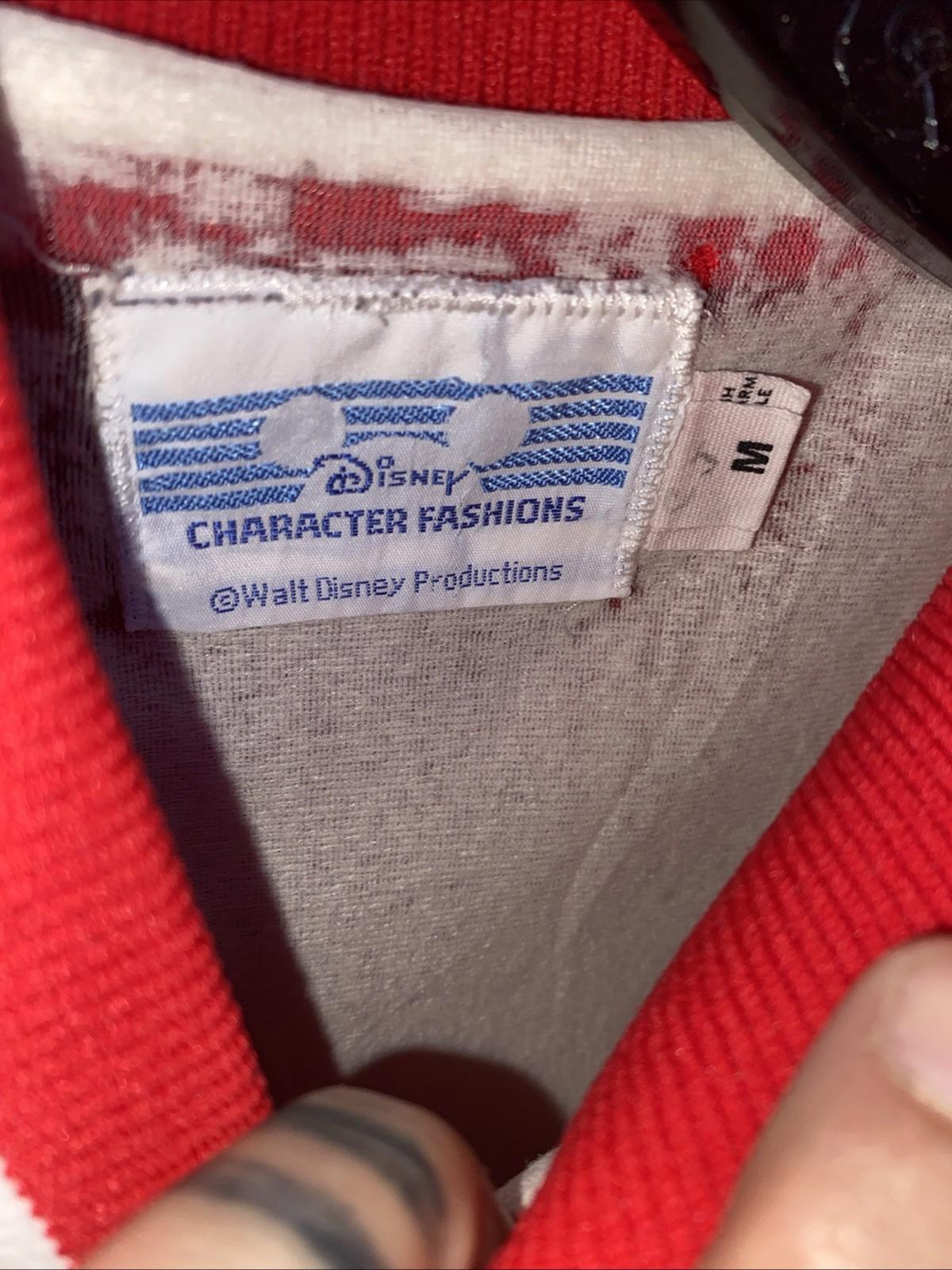 Vintage 1980’s Disney Character Fashions Mickey Mouse Varsity Jacket Red M
