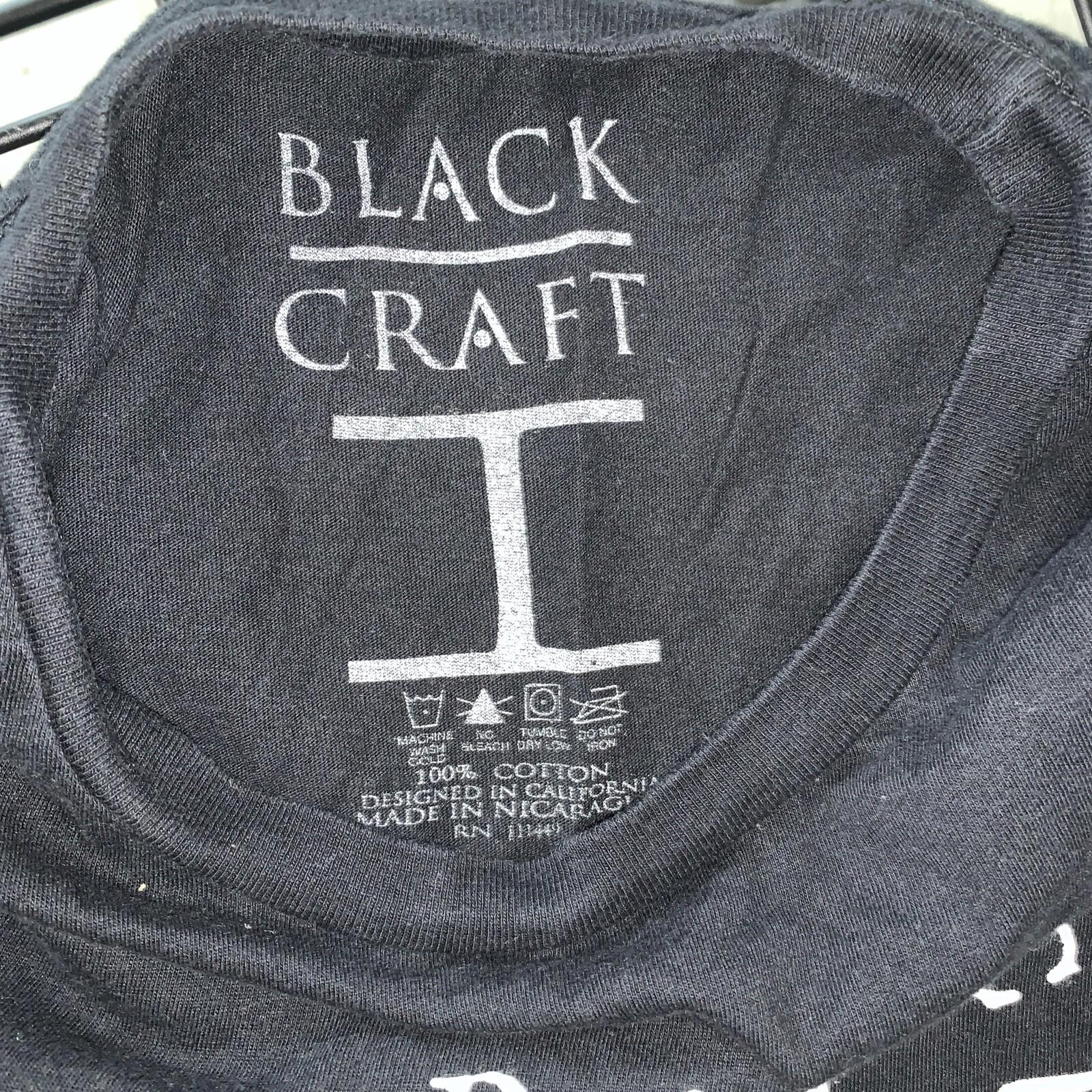 BLACK CRAFT CULT MOON SKULL BLEEDING ROSE T SHIRT