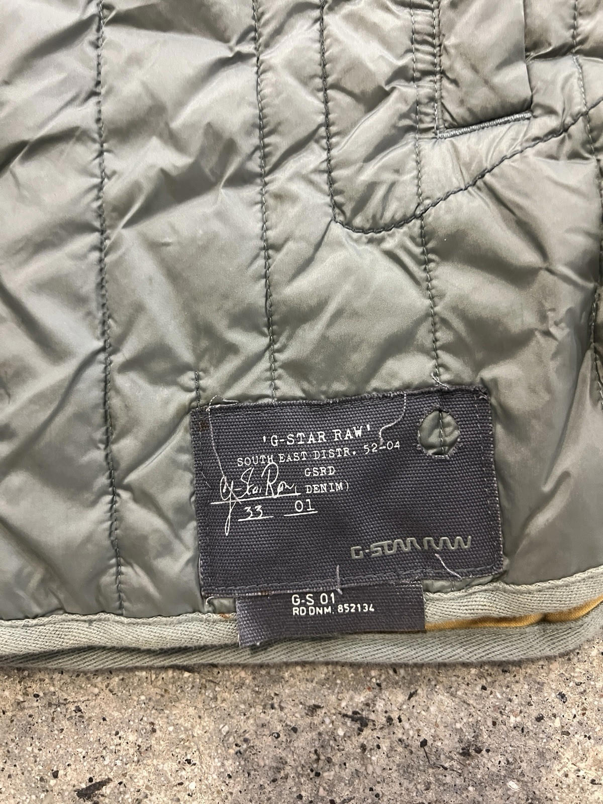 G-Star Raw Admiral Quilted Blazer Jacket Men’s Extra Small (XS) Green Coat
