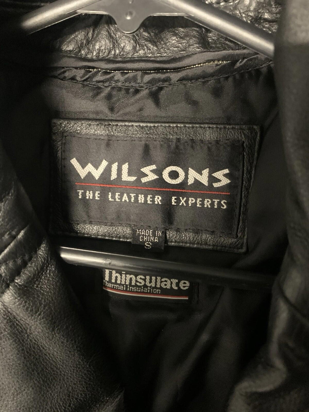 WILSON'S THINSULATE WOMENS BLACK LEATHER JACKET SIZE SMALL WITH LINER