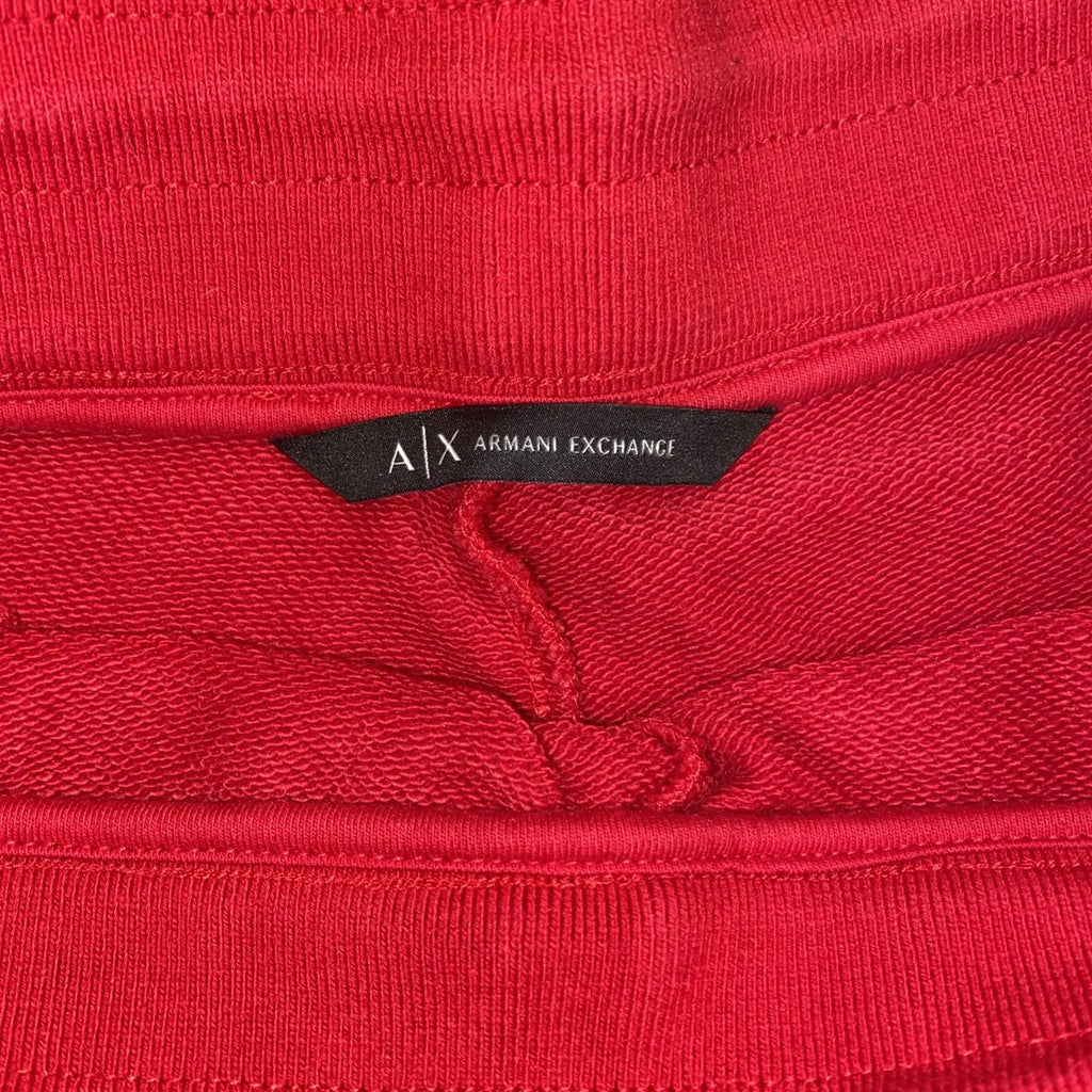 NWOT Armani Exchange Signature Wide Waistband Wraparound Logo Red Joggers Wo S