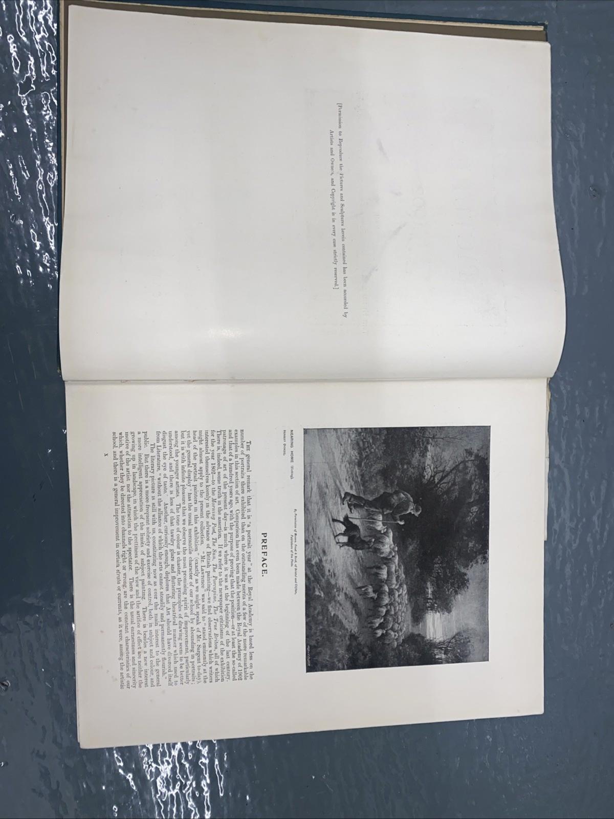 Antique Royal Academy Pictures 1902 Hardcover Book vintage Collectible