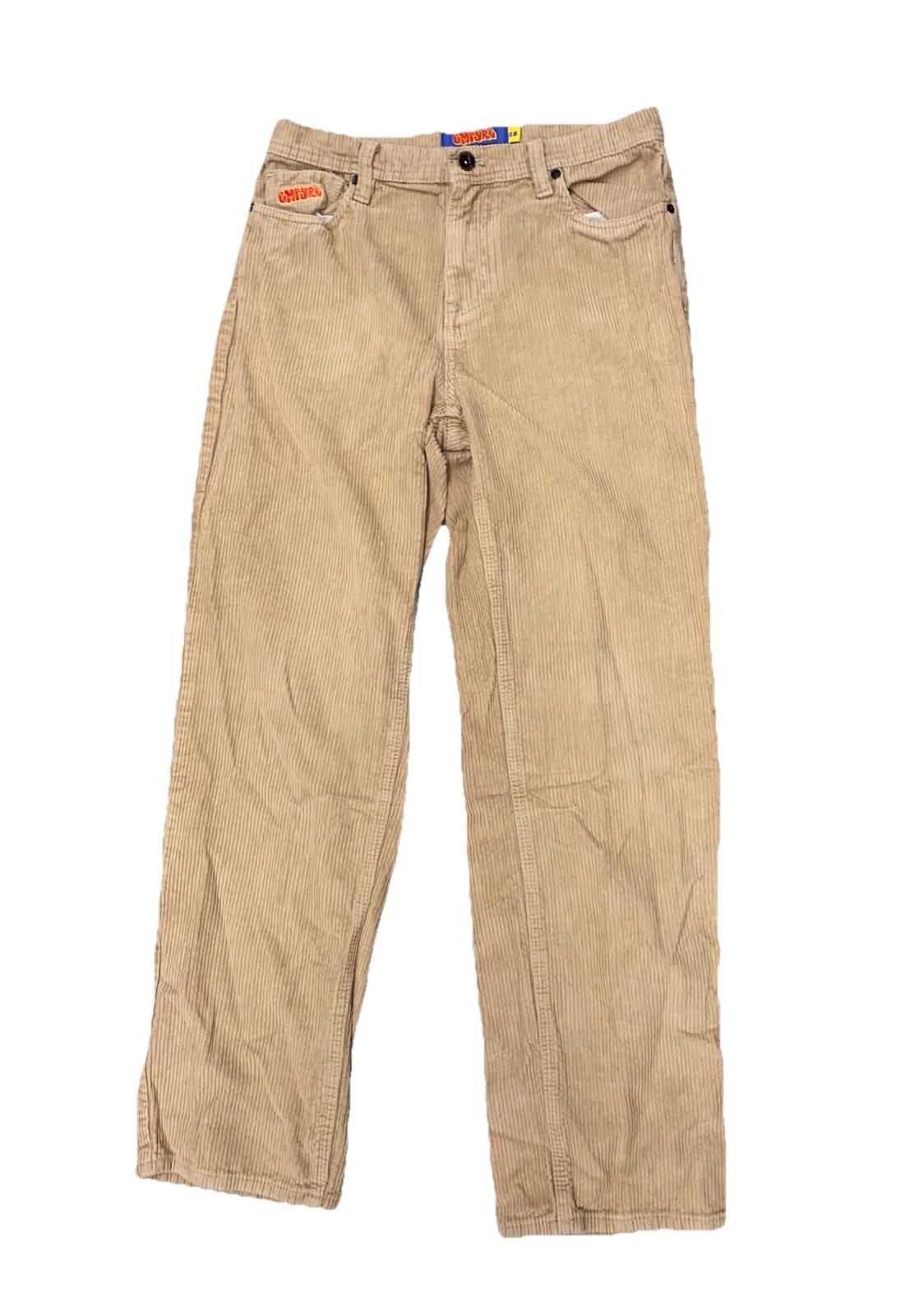 Khaki Beige Corduroy EMPYRE Skateboarding Pants Mens Size 28