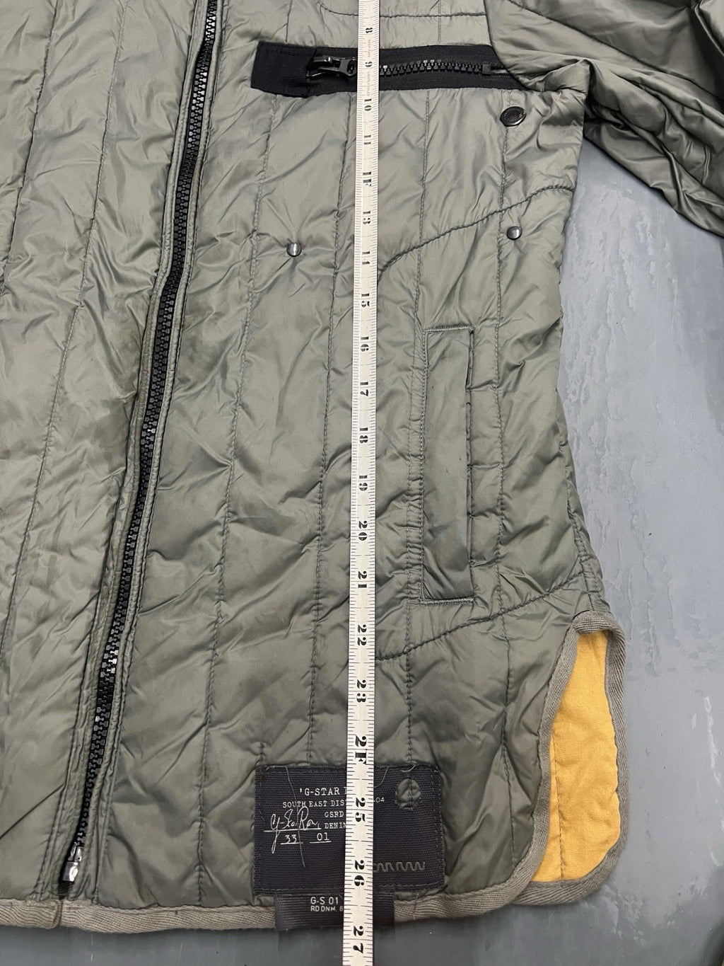 G-Star Raw Admiral Quilted Blazer Jacket Men’s Extra Small (XS) Green Coat