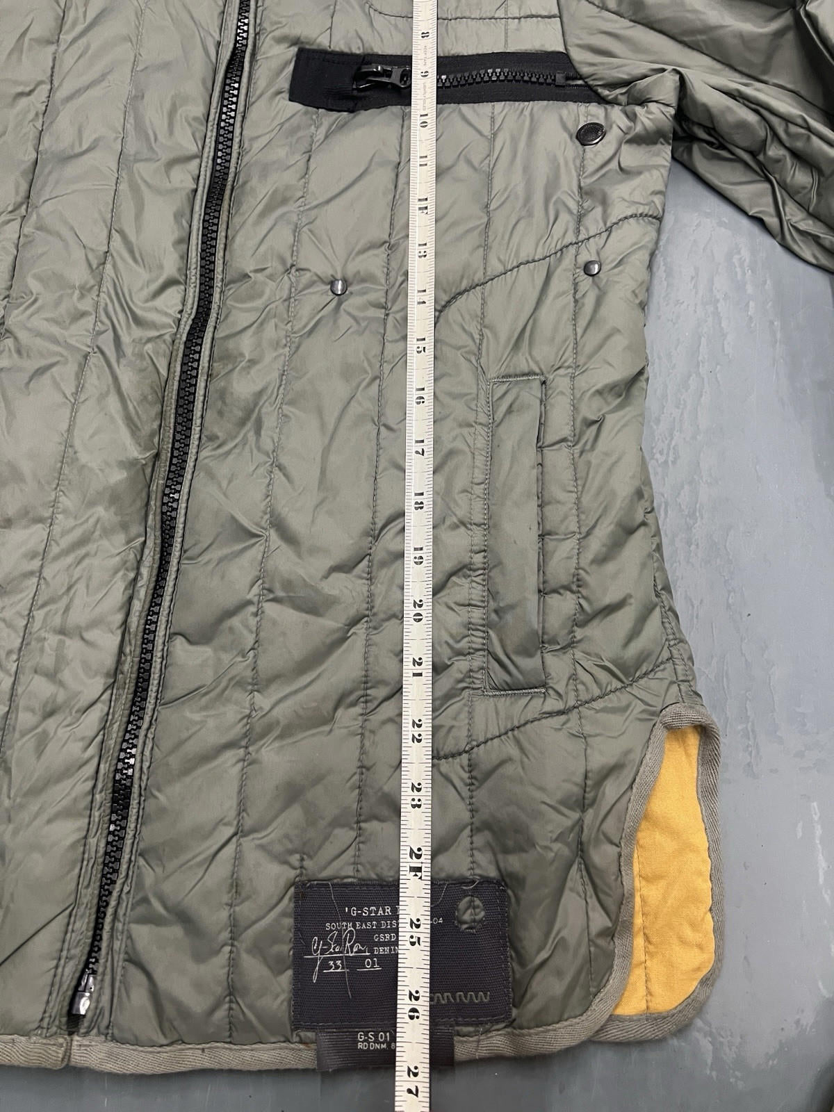 G-Star Raw Admiral Quilted Blazer Jacket Men’s Extra Small (XS) Green Coat