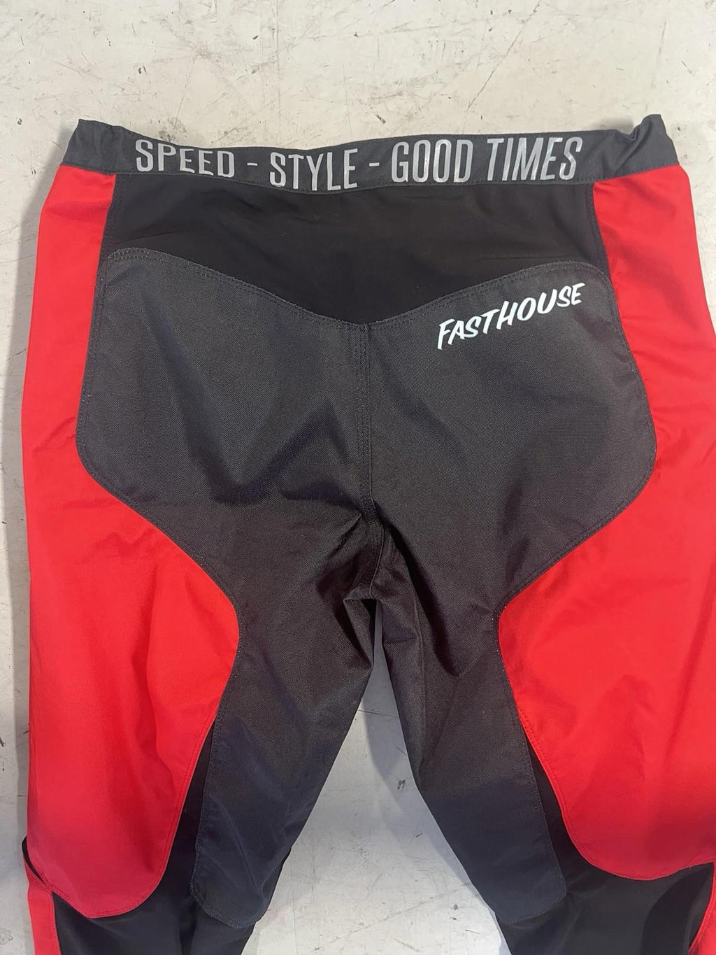 Fast House Shredder Motorcycle Pants Men's Size 32 Red & Black