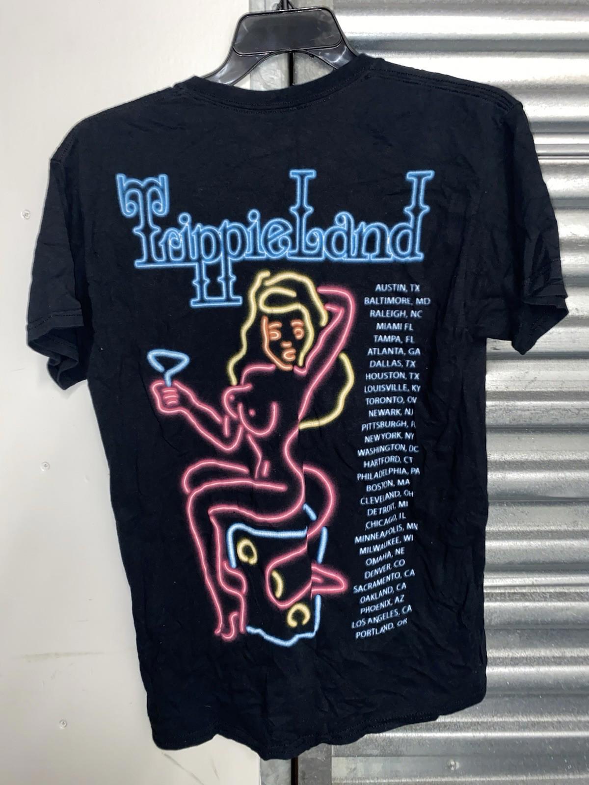Trippie Redd TRIPPIELAND Neon Girls concert Tour List T Shirt Size Medium