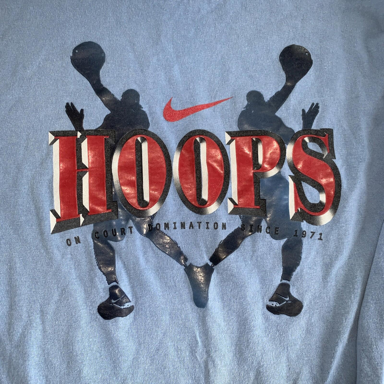 Vintage Nike Basketball Hoops Long Sleeve Shirt Kids XL (18-20)