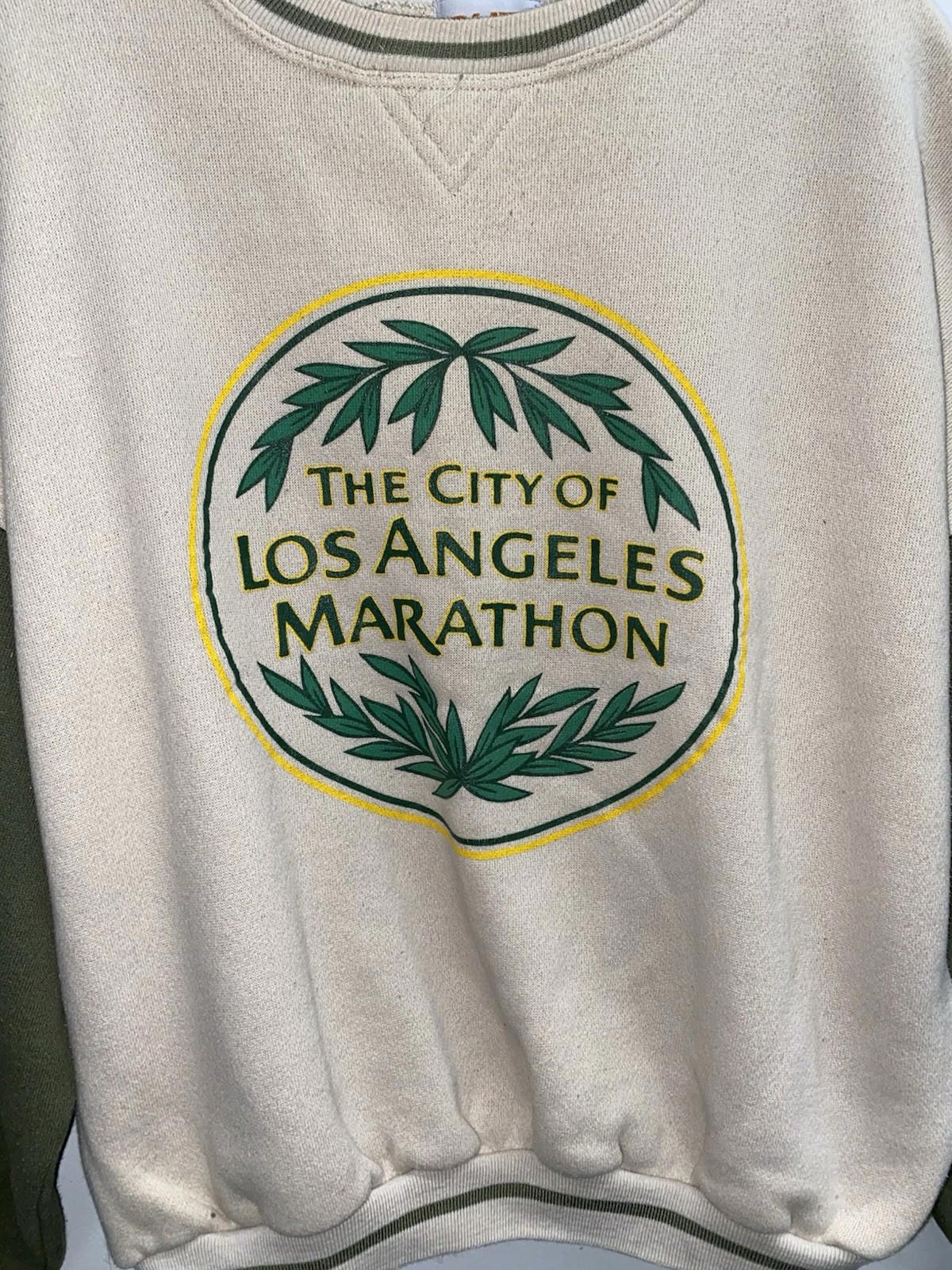 Vintage 90’s The City Of Los Angeles Marathon Colorblock Sweatshirt Size M