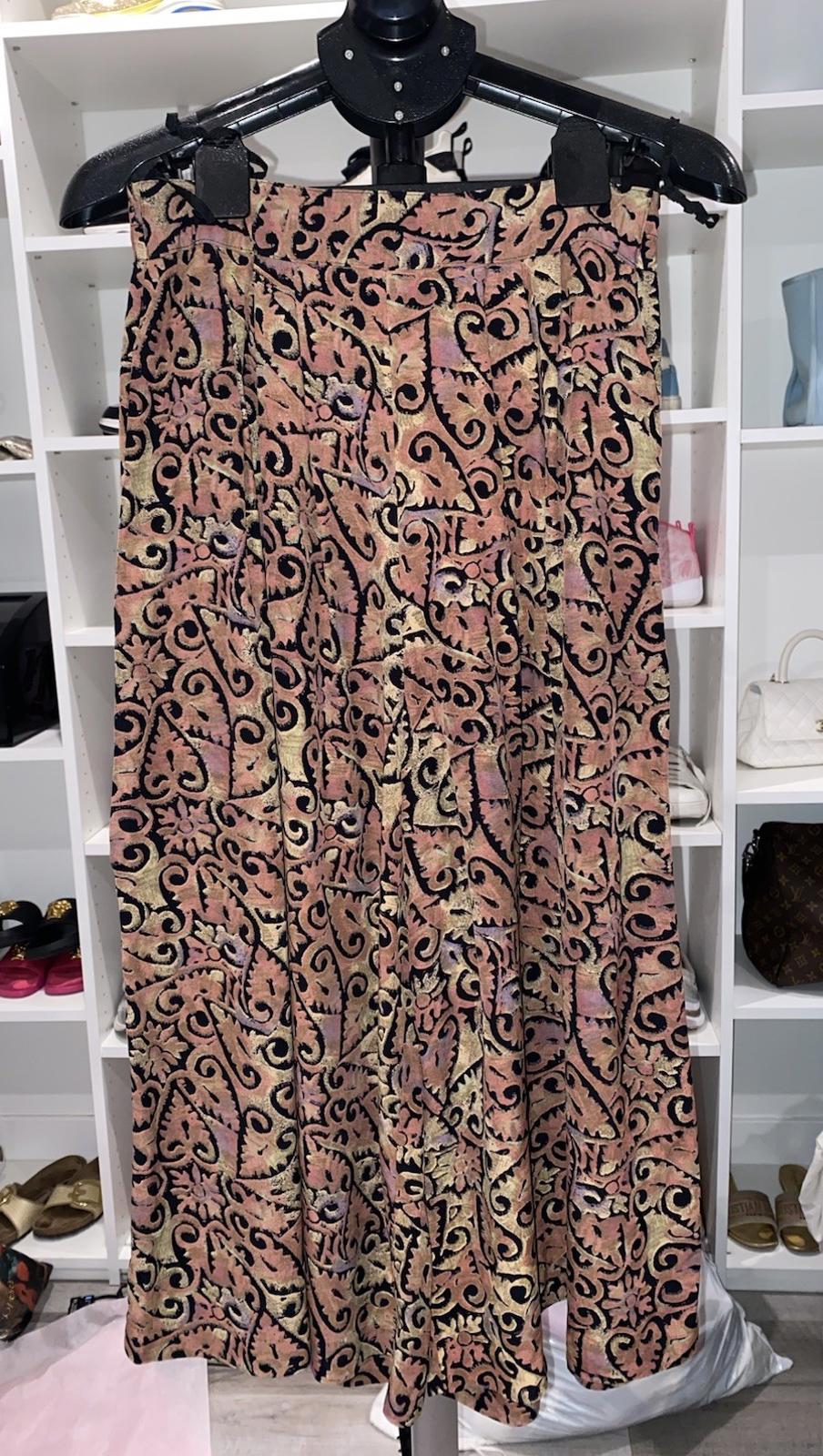 Radical Vintage William Morris Persian Print Style Wide Leg Trouser Shorts M/L W