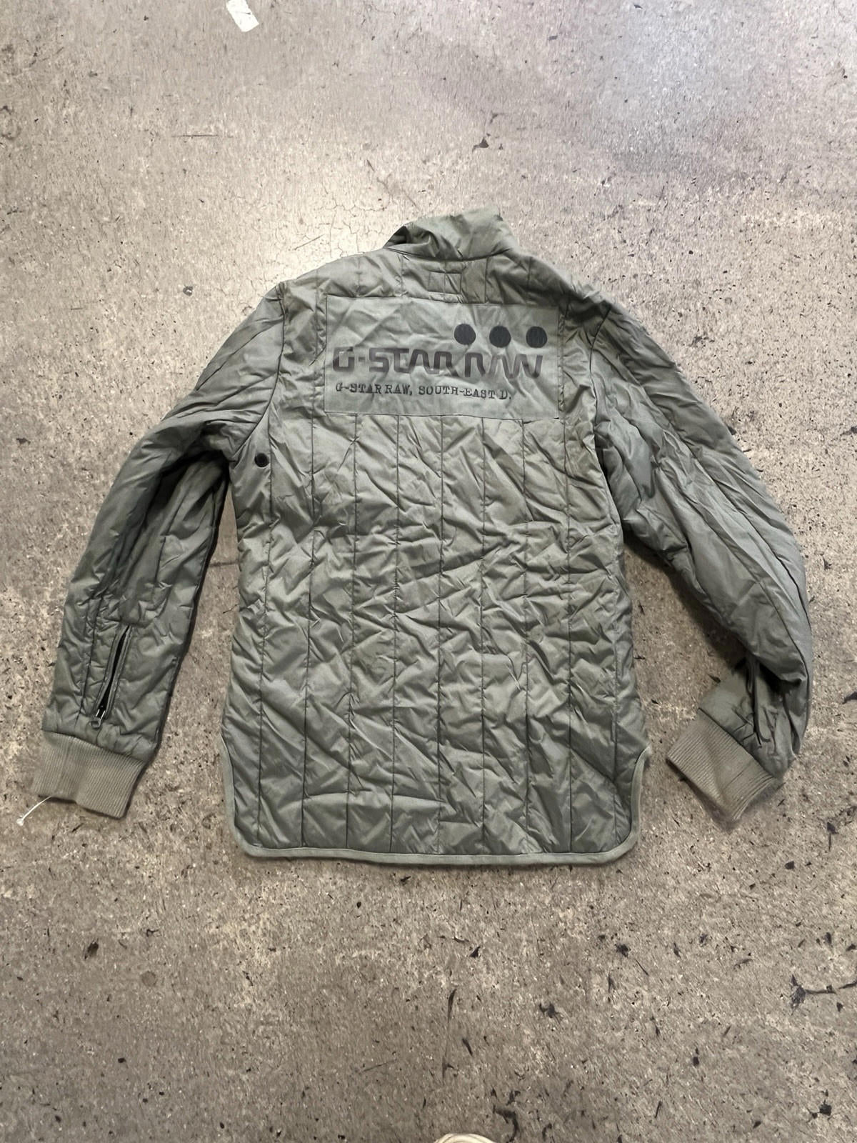 G-Star Raw Admiral Quilted Blazer Jacket Men’s Extra Small (XS) Green Coat