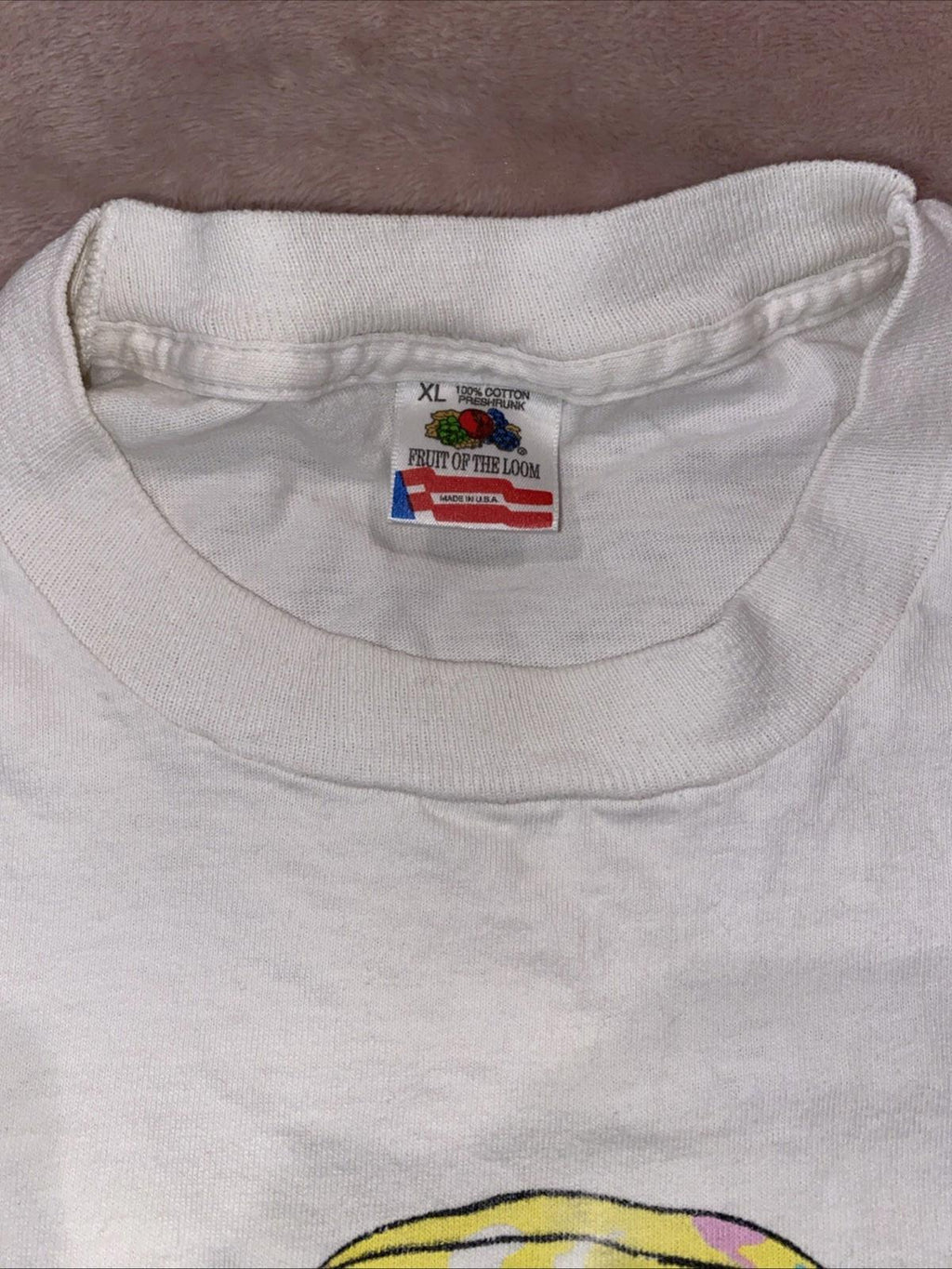 Vintage 1989 Crayola Hallmark Easter Bunny Distressed Cut Up Tank Top T Shirt XL