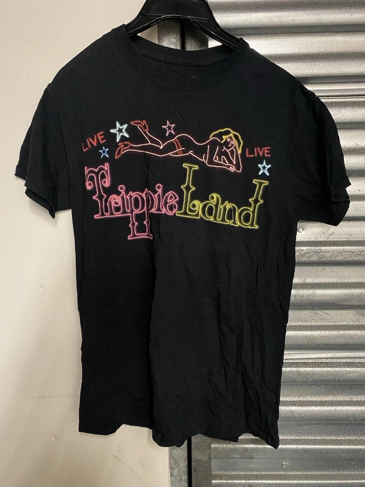 Trippie Redd TRIPPIELAND Neon Girls concert Tour List T Shirt Size Medium