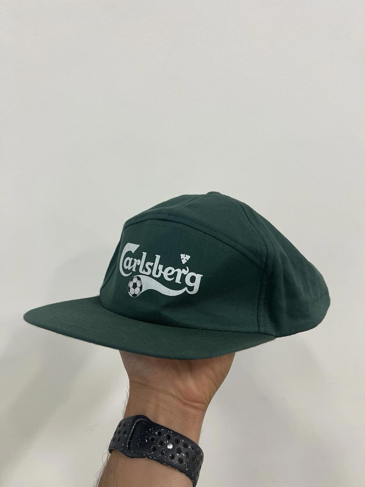 Carlsberg Beer Hat Unisex Adults 1 Size Snapback World Series Brim Cotton Greene