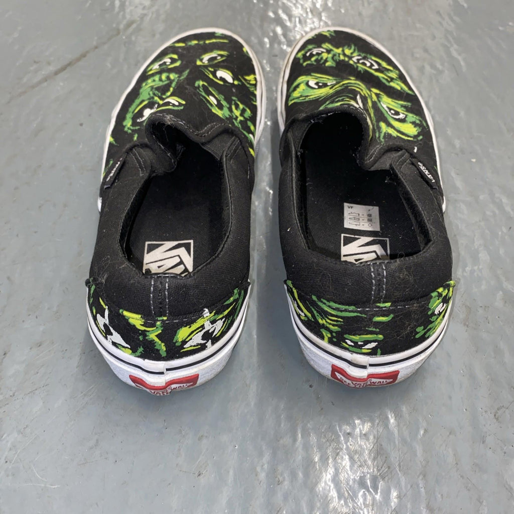 Vans Eyes In The Dark Glow In The Dark Slip On Shoes Mens Size 7 Womens 8.5