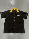 VTG Hilton Shirt Mens Xl Black Yellow The Wonder Year Bowling Made USA Retro