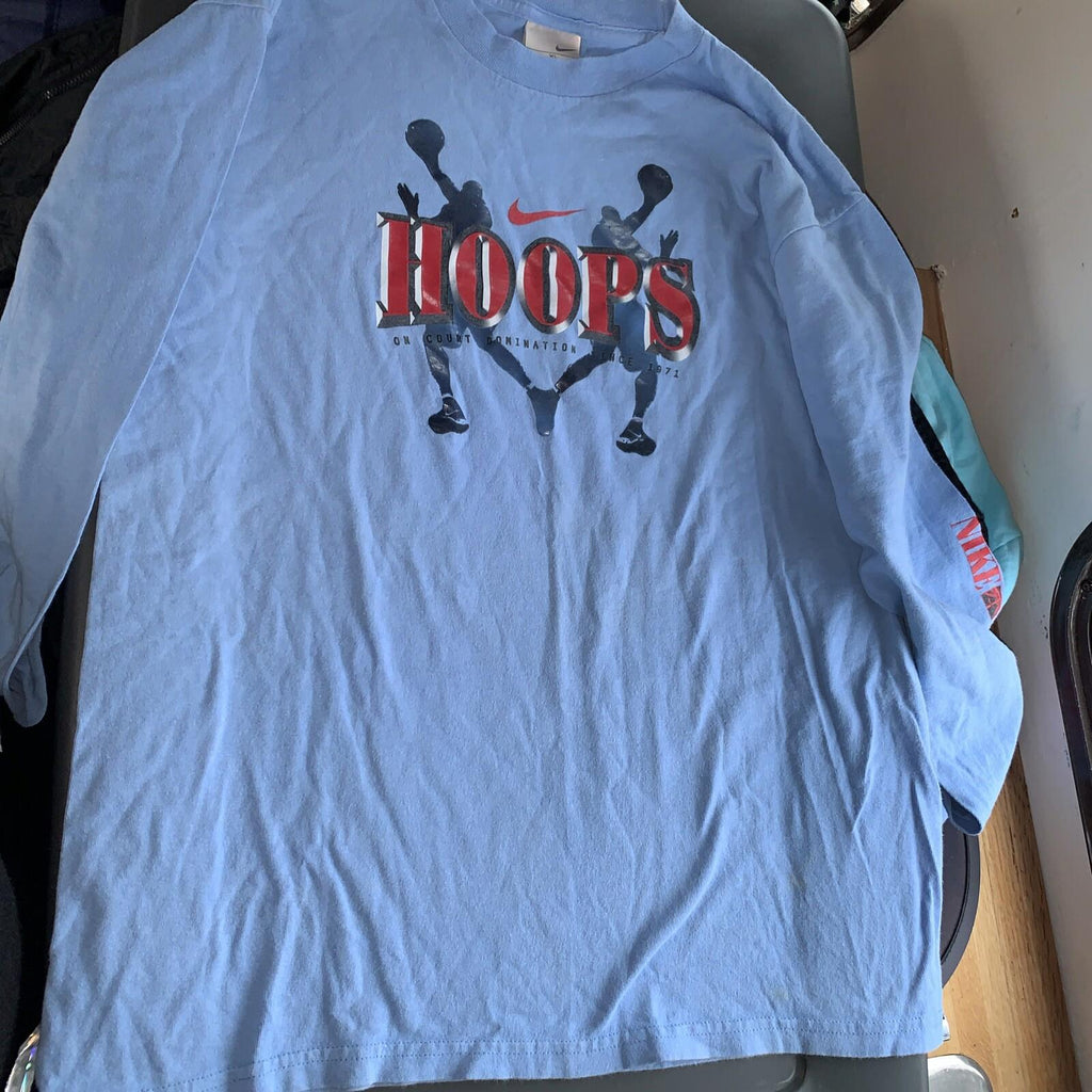 Vintage Nike Basketball Hoops Long Sleeve Shirt Kids XL (18-20)