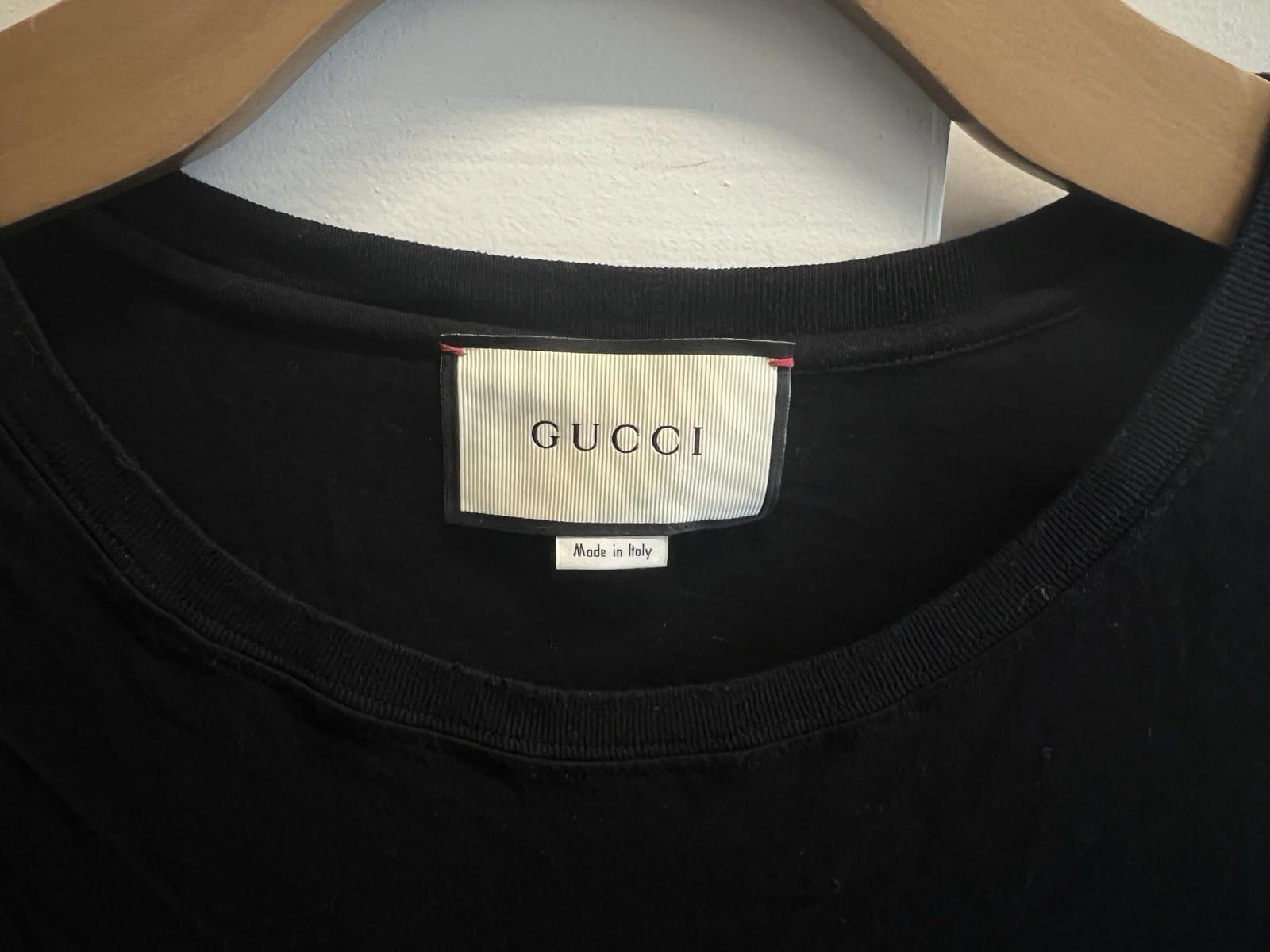 Oversize washed T-shirt with Gucci logo Size: Small runs big
