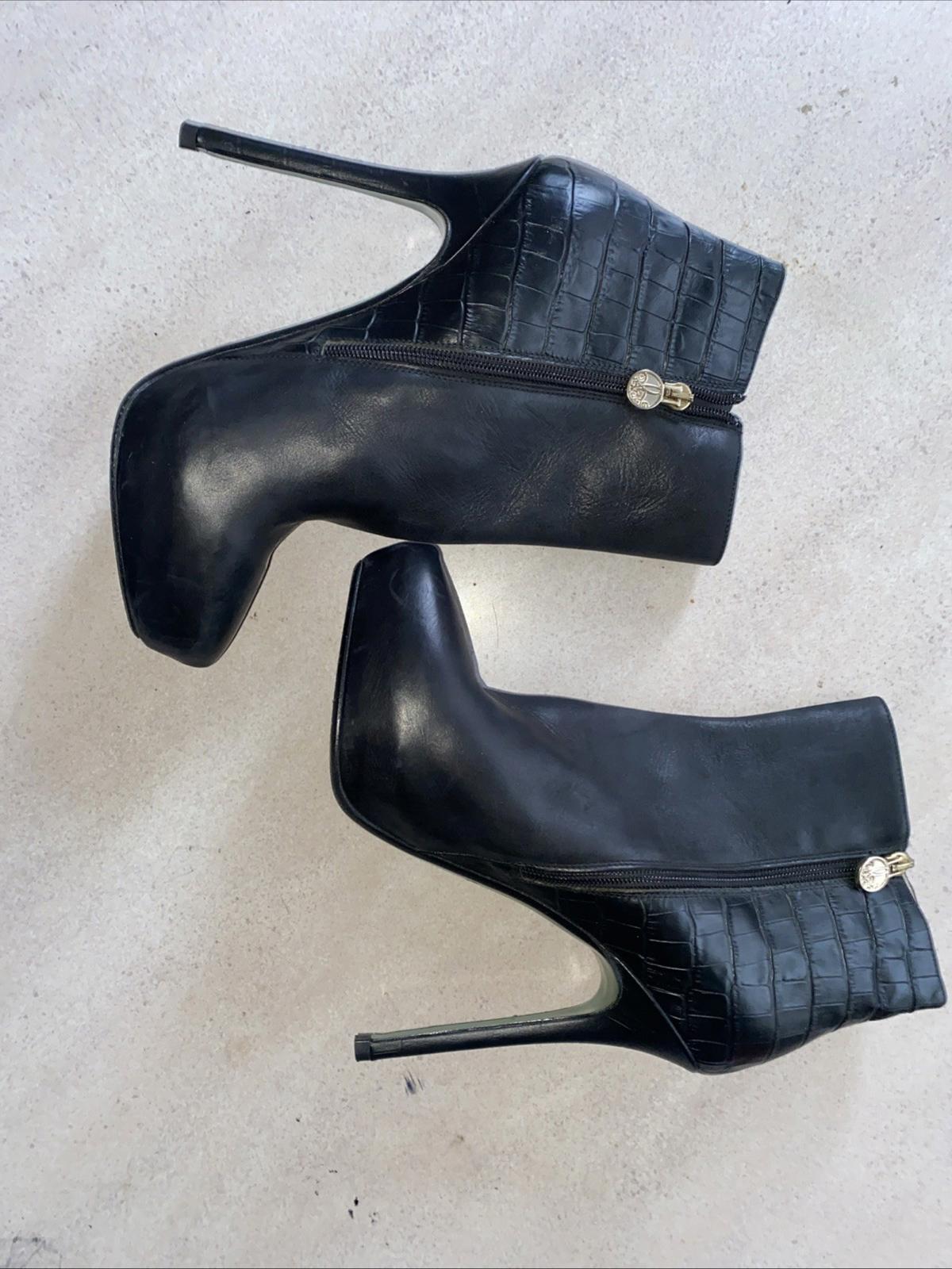 Lisa For Donald J Pliner Chaneli Stiletto Boots Heels 8.5 Womens