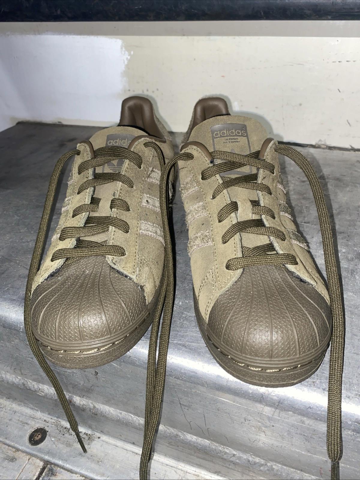 Adidas Superstar XLG Cargo Olive Green Sneakers Womens US Size 6