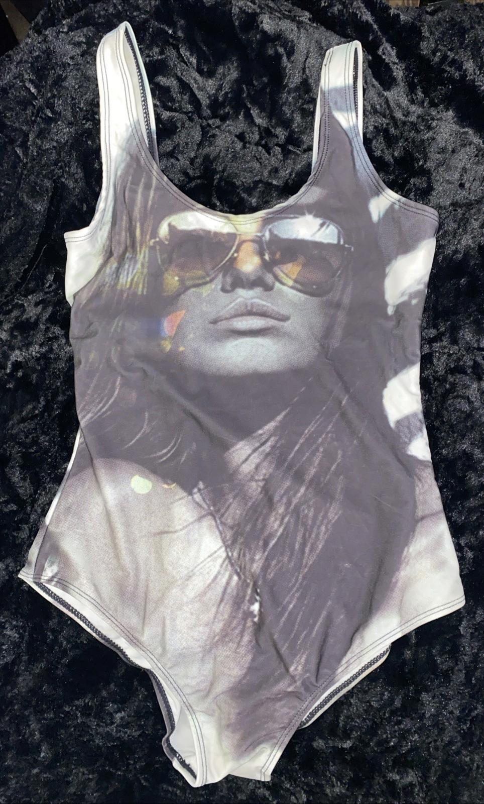 Radical Warrior Woman w/ Aviators Festy Wear One Piece Body Suit Swimsuit Size L