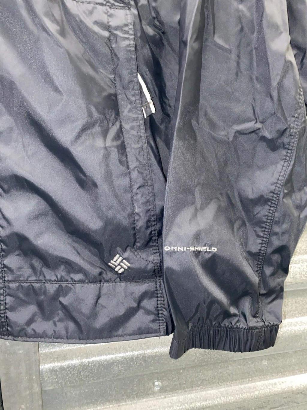 COLUMBIA Black Waterproof Switchback III Jacket with Hood Size Medium M