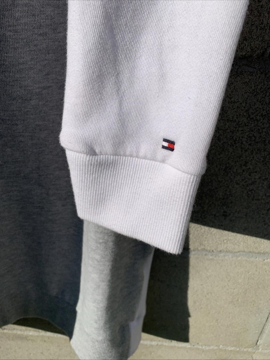 VTG Tommy Hilfiger Long Sleeve Sneaker Hooded Sweatshirt Dress Size Xs