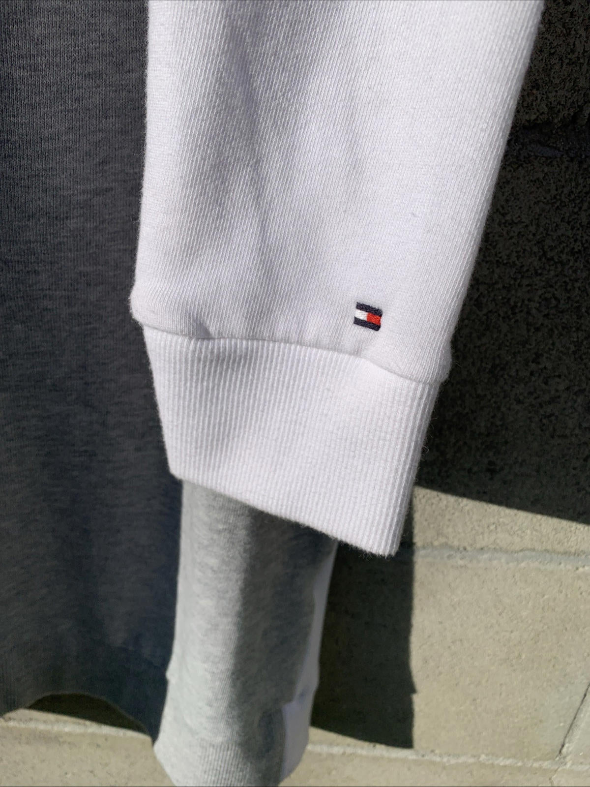 VTG Tommy Hilfiger Long Sleeve Sneaker Hooded Sweatshirt Dress Size Xs