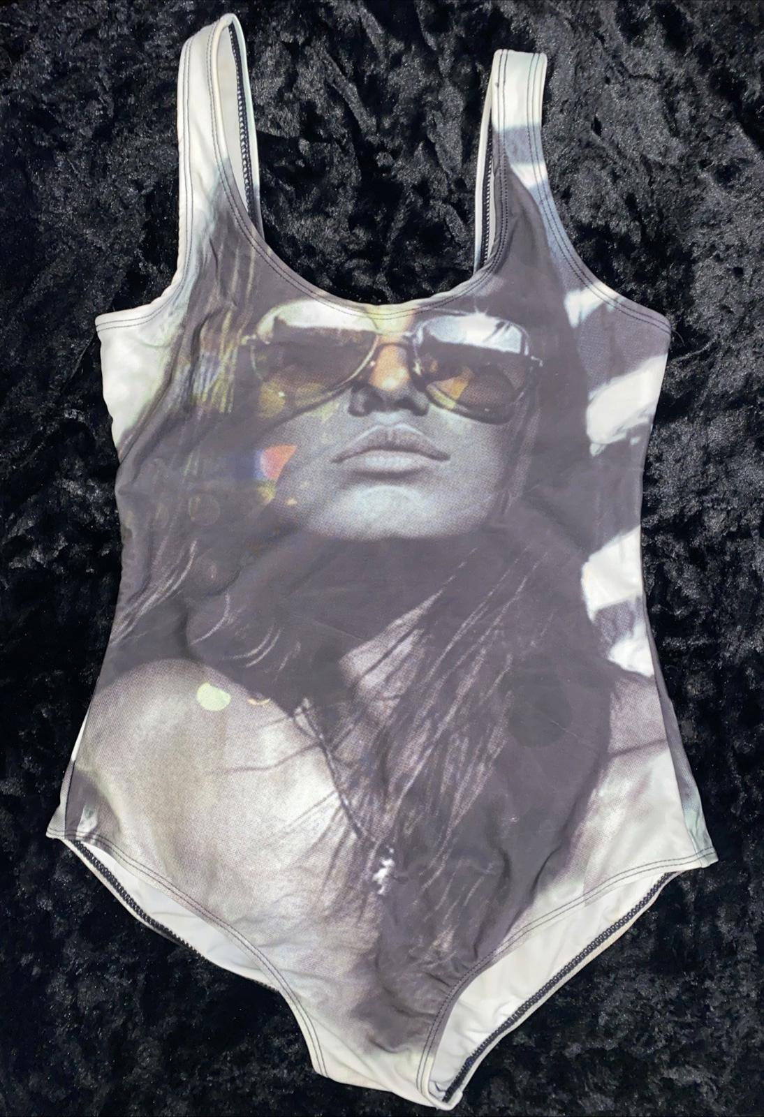 Radical Warrior Woman w/ Aviators Festy Wear One Piece Body Suit Swimsuit Size L