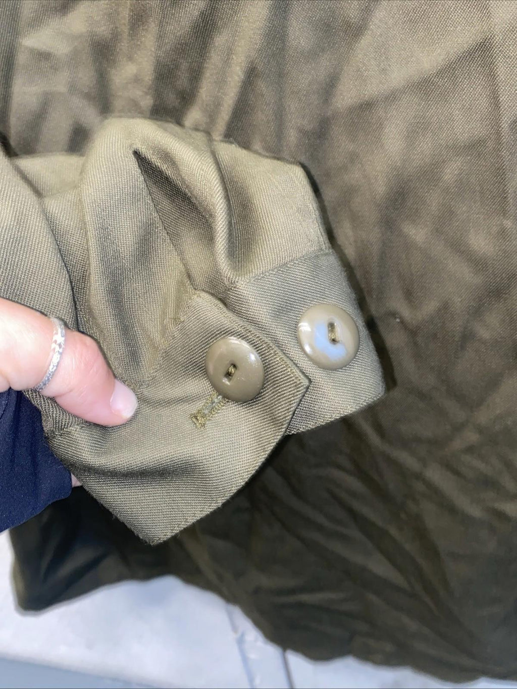 Vintage 1995 Austrian Army Military M75 field shirt Osterreich KAZ 75 M/L