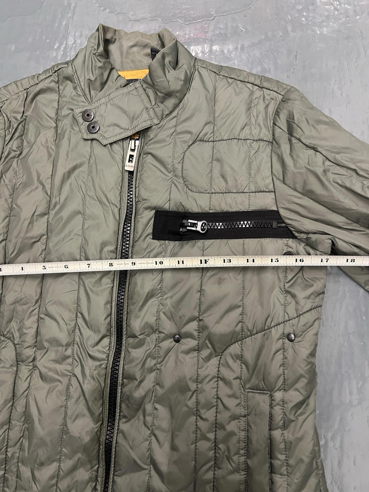 G-Star Raw Admiral Quilted Blazer Jacket Men’s Extra Small (XS) Green Coat