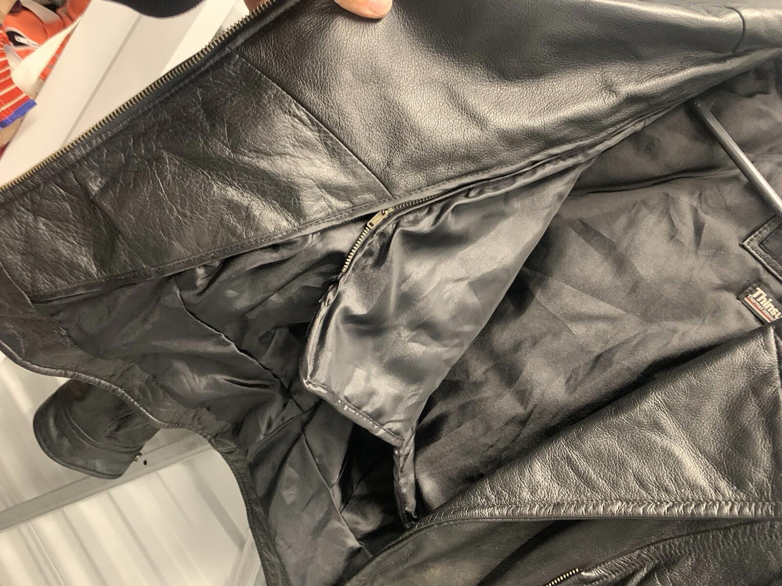 WILSON'S THINSULATE WOMENS BLACK LEATHER JACKET SIZE SMALL WITH LINER