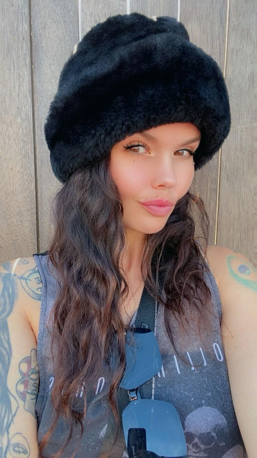 Vintage 1950’s North King Dyed Mouton Lamb Fur Russian Cassack Trapper Hat