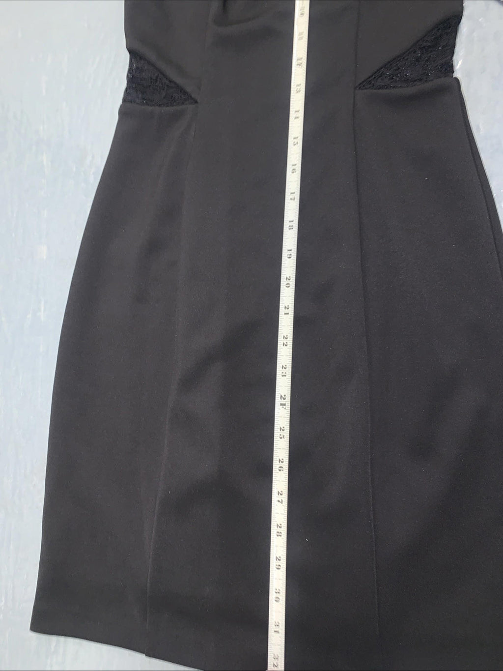 NWT GUESS Los Angeles Black Lace Mini Dress Size 2