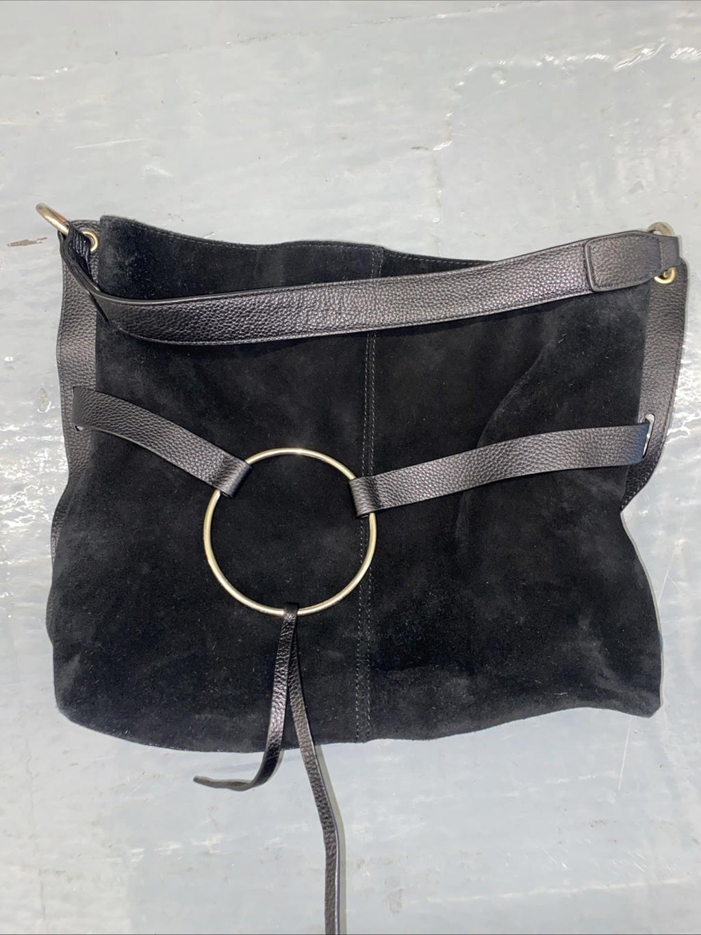 Melrose and Market Leather Shoulder Bag Purse Black