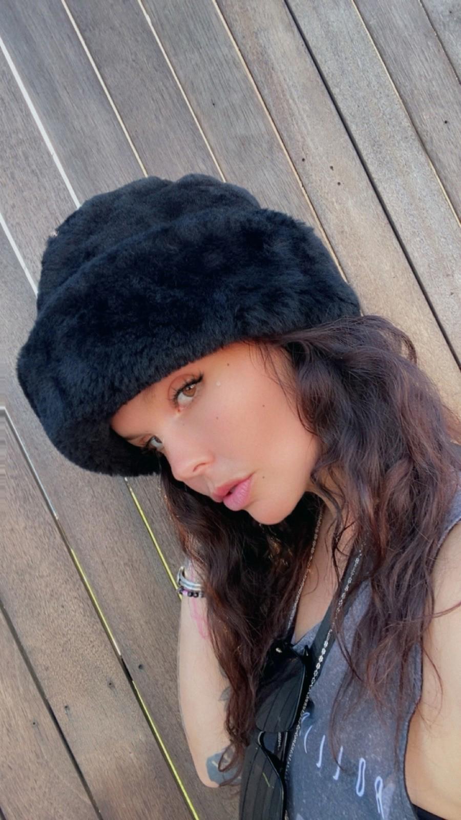 Vintage 1950’s North King Dyed Mouton Lamb Fur Russian Cassack Trapper Hat