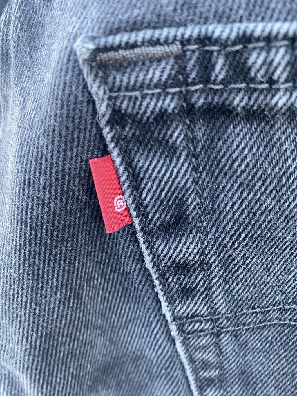 Levi’s 505 Regular Fit Straight Leg Black Charcoal Wash Jeans W32 L30