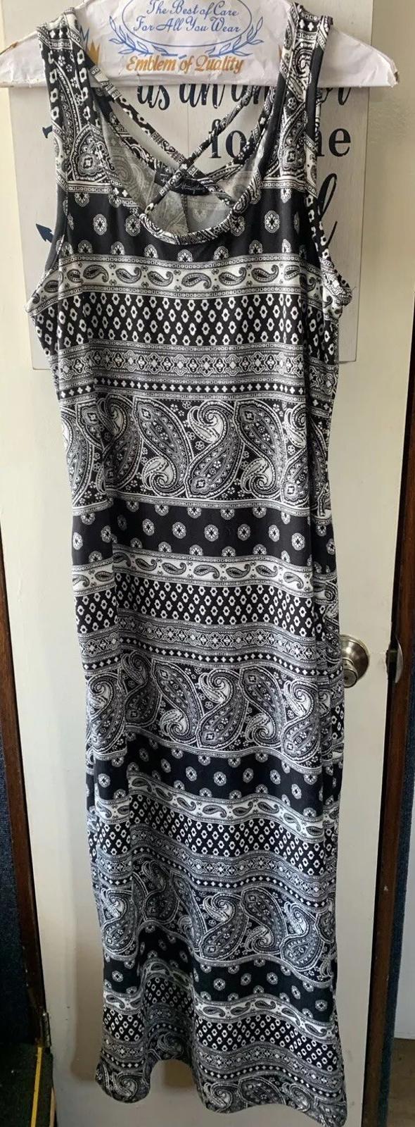 Women’s Bandana Print Stretchy Tank Top Dress Size L