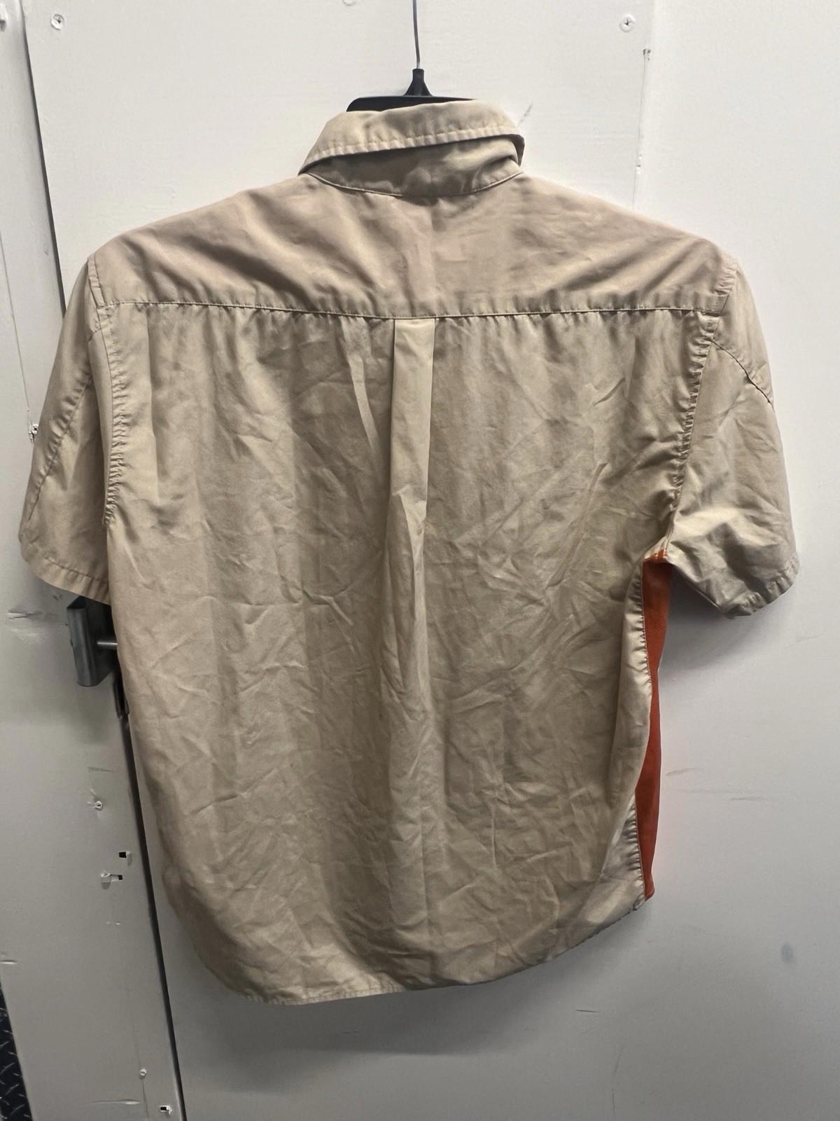 Rare Vintage Stussy Shirt Mens Small Short Sleeve USA brown