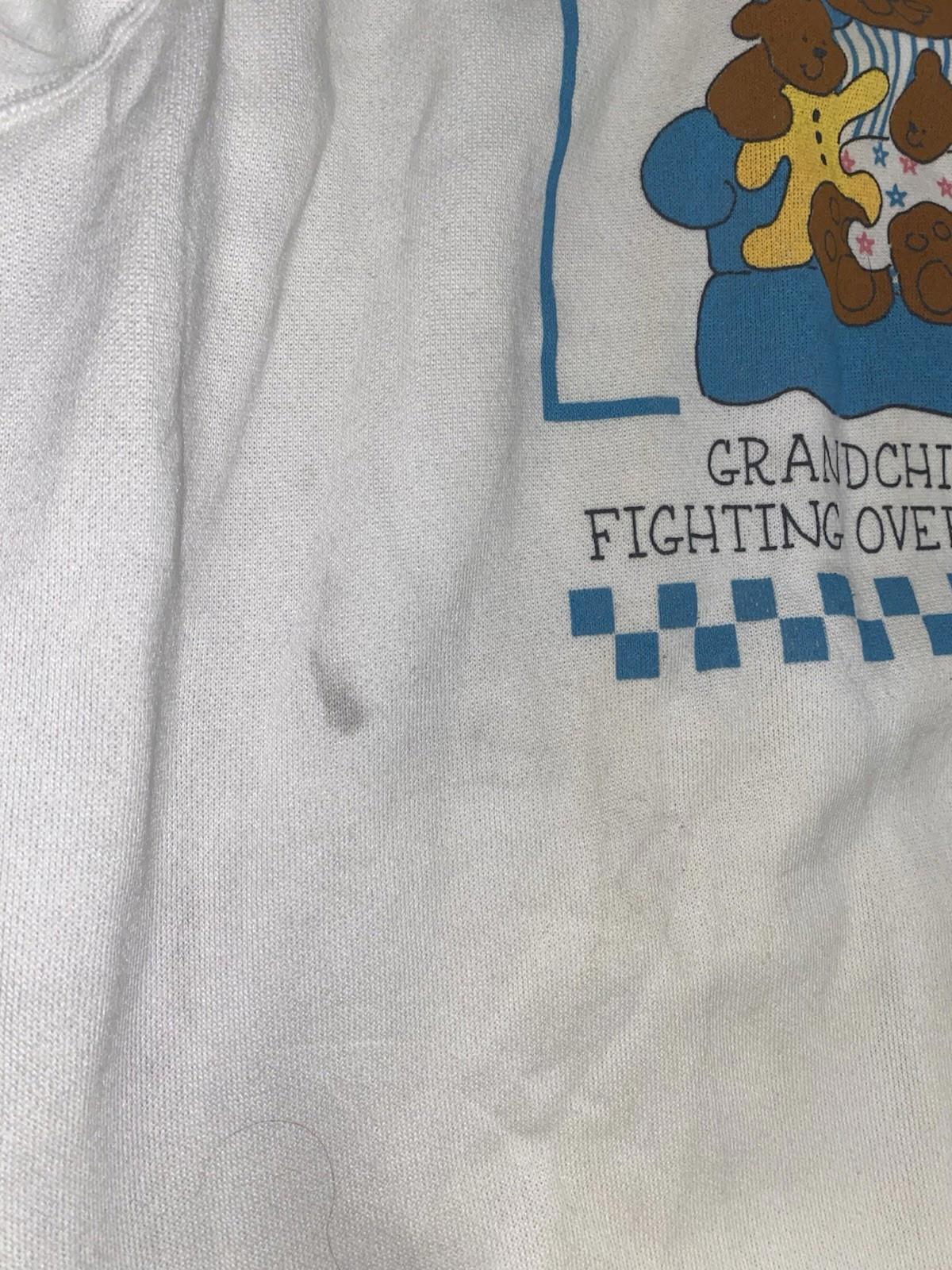 Vintage 1990 Teddy Bear Grandma Hanes Sweatshirt Womens XL