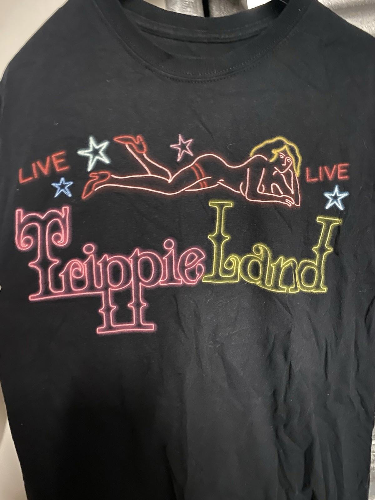 Trippie Redd TRIPPIELAND Neon Girls concert Tour List T Shirt Size Medium