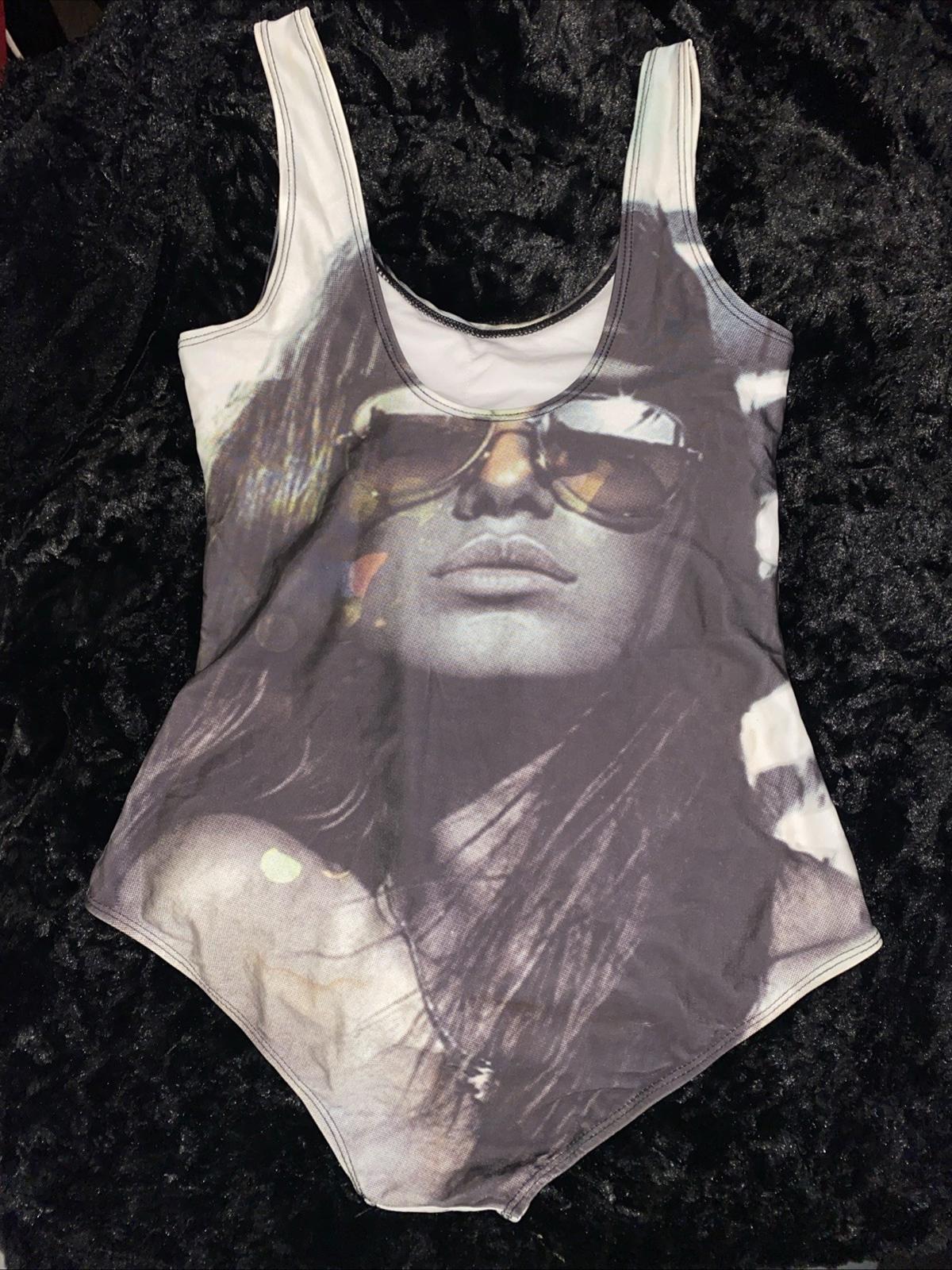 Radical Warrior Woman w/ Aviators Festy Wear One Piece Body Suit Swimsuit Size L