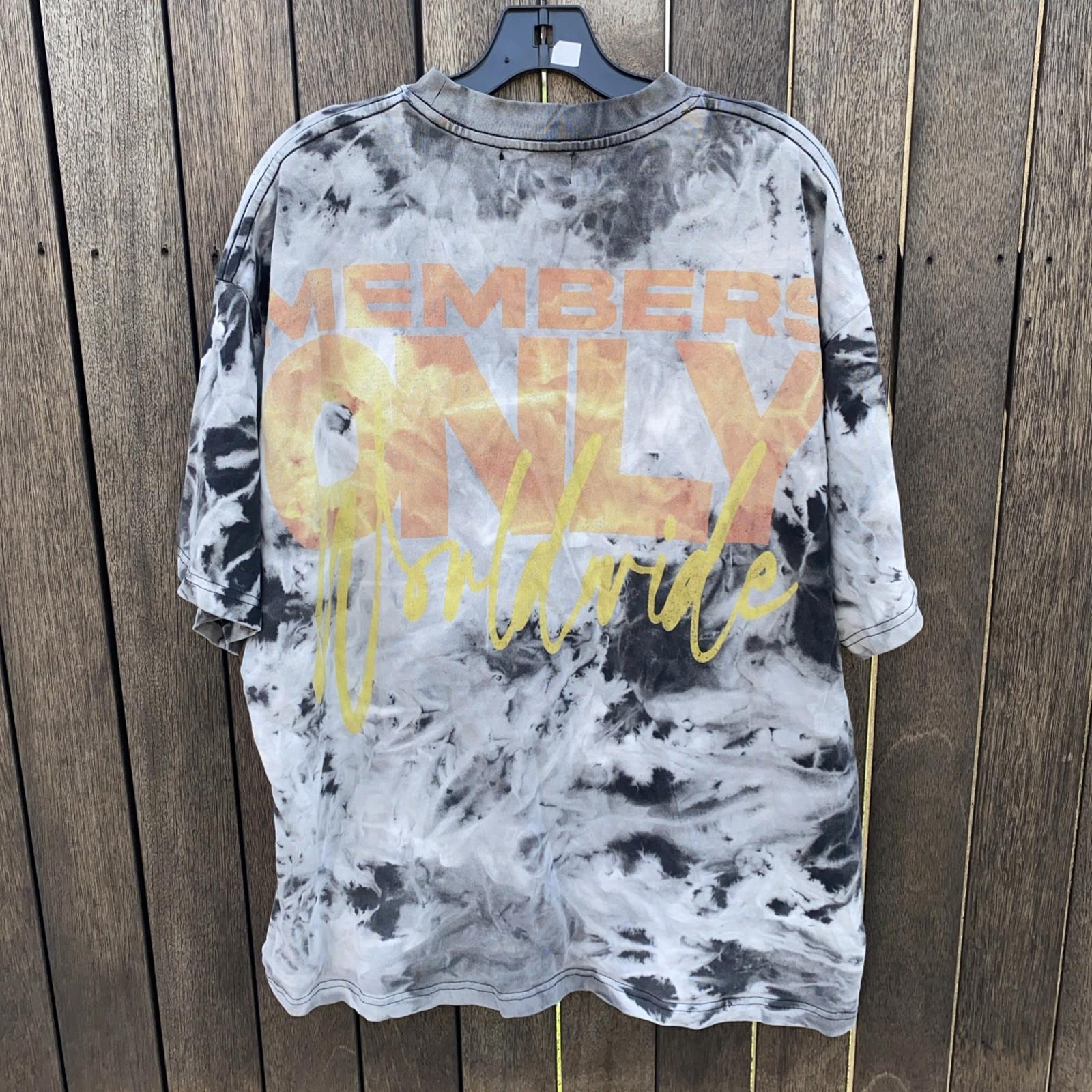 Cap City Members Only Worldwide Exclusive LA Dual Sided Tie Dye Mens T Shirt XXL