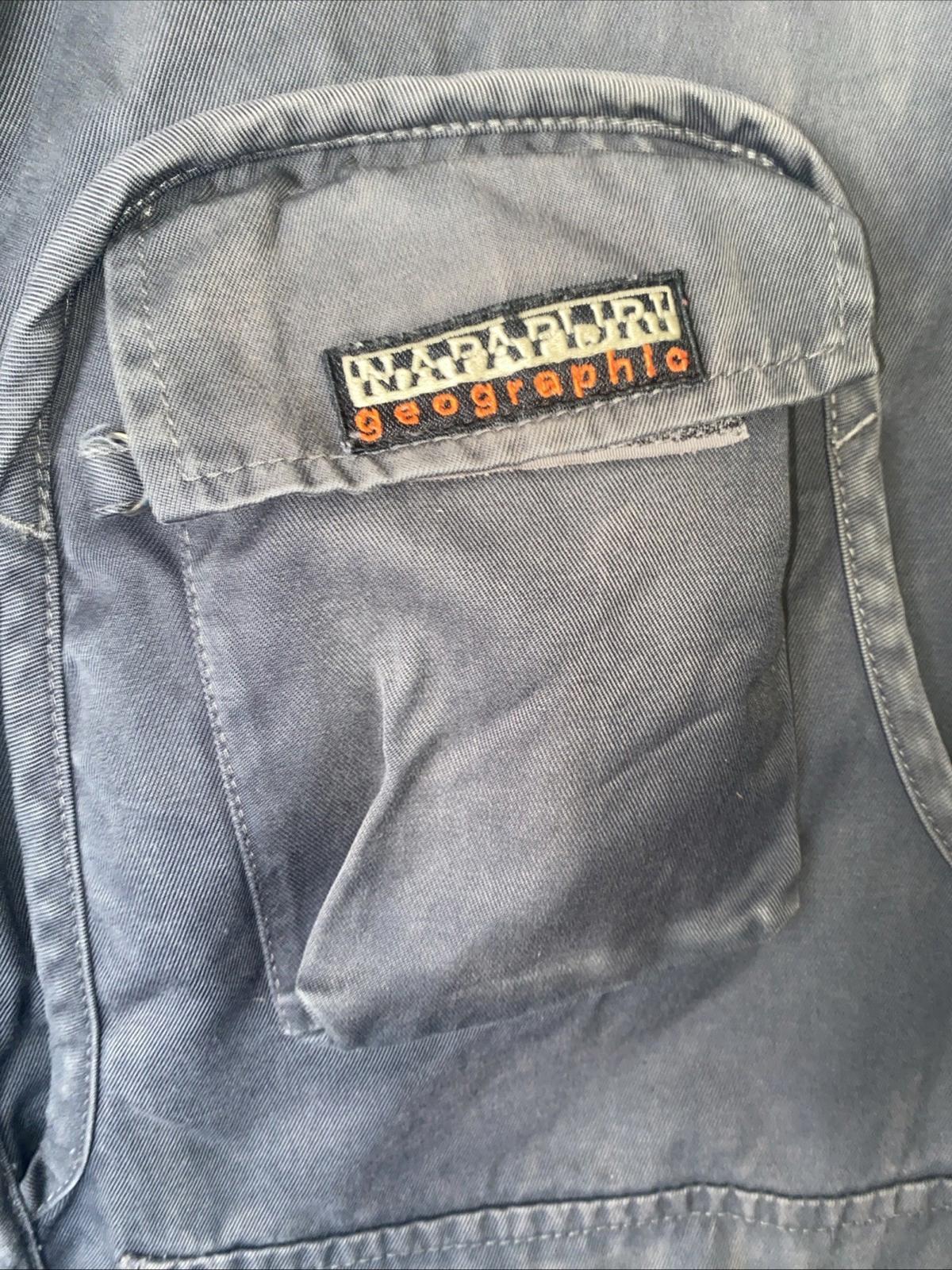 Vintage Napapijri Geographic Voyage High Tenacity utility Vest Size Large