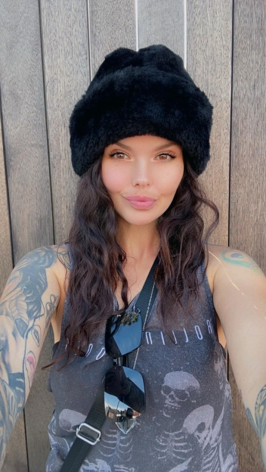 Vintage 1950’s North King Dyed Mouton Lamb Fur Russian Cassack Trapper Hat